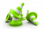 Traffic Cones Stock Photo