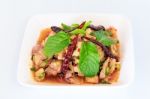 Hot Spicy Thai Cuisine Salad Stock Photo