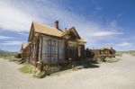 Beautiful Old Western Style House Stock Photo