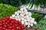 Fruit And Vegetable Market In Funchal Stock Photo