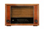 Vintage Radio Isolated Stock Photo