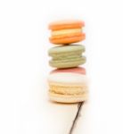 Colorful French Macaroons Stock Photo