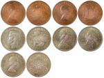 Different Rare Coins Of Great Britain Stock Photo