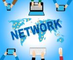 Online Network Represents Web Site And Computing Stock Photo