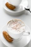 Coffee Cup With Cantuccini Stock Photo