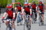 Cyclists Participating In The Velethon Cycling Event In Cardiff Stock Photo