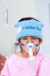 Boy Patient In Hospital Stock Photo