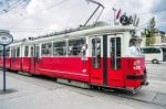 Tram In Vienna Stock Photo