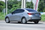 Private Eco Car, Mazda 2.  Stock Photo