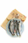 Raw Short Mackerel Fish Stock Photo