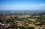 Panoramic From The San Marino A Stock Photo