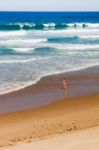 Beautiful Beach In Sagres Stock Photo