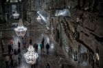 Wieliczka Salt Mine Near Krakow Stock Photo