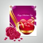 Red Love Heart, Valentines Day Concept Stock Photo