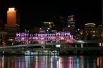 Brisbane Casino At Night Stock Photo