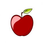 Red Apple Isolated Stock Photo