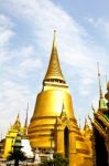 The Pagoda Of Wat Phra Kaew ,thailand Stock Photo