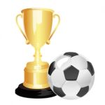 Soccer Trophy Stock Photo