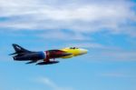 Hawker Hunter Miss Demeanour Aerial Display At Shoreham Airshow Stock Photo