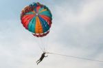 Parasailing Stock Photo