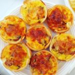 Mini Quiches On A Plate Stock Photo