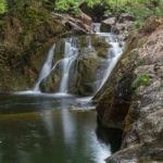 View Of Beezley Falls On The River Doe Near Ingleton In The York Stock Photo