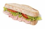 Sandwich With Ham Stock Photo