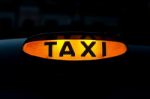 Taxi Logo Highlighted Stock Photo