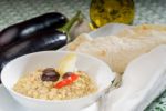 Badingian Mutabbal Baba Ghanoush Stock Photo