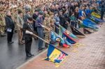 Memorial Service On Remembrance Sunday In East Grinstead Stock Photo