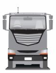 Front View Of Cargo Truck  Illustration Stock Photo