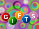 Gift Gifts Indicates Surprise Occasion And Giftbox Stock Photo