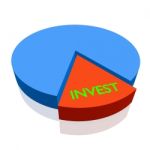 3d Pie Chart Invest Stock Photo