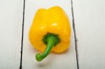 Fresh Yellow  Bell Pepper Stock Photo