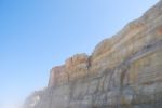 Cliff At Praia Del Rey Stock Photo