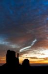 Scenic View Of Monument Valley Utah Usa Stock Photo