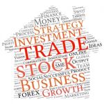 Business & Finance Related Word Cloud Background Stock Photo