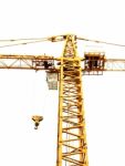 Crane Isolated Stock Photo