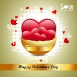 Red Love Heart, Valentines Day Concept Stock Photo