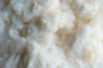 White Raw Silk Wool Stock Photo