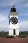 Clock On Petrovaradin Fortress Stock Photo