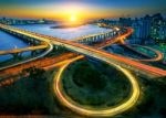 Mapo Bridge And Seoul Cityscape In Korea Stock Photo