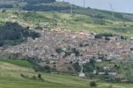 The Town Of Pietramontecorvino Stock Photo