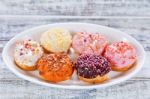 Mixed Donuts Stock Photo