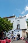 Plaza De Los Naranjos In Marbella Stock Photo