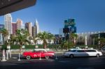 Entrance To The Tropicana Hotel In Las Vegas Stock Photo