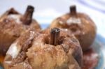 Oven Baked Apples Stock Photo