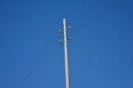 Electric Pole Stock Photo