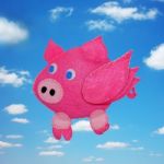 Flying Pig Stock Photo