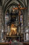 Detail View Of St Stephans Cathedral In Vienna Stock Photo